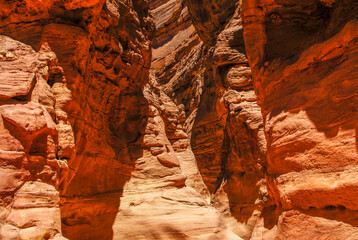 Canyon in Sinai desert, Egypt.