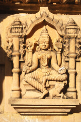 Fototapeta na wymiar ancient sculpture in haridwar jain mandir 