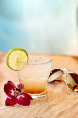 Freshing coctail on the beach