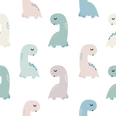 Cute dinosaurs Seamless