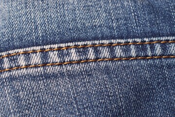 Denim background seam and pocket for design