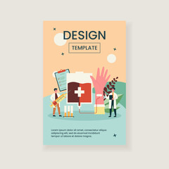 Donating blood in hospital flat vector illustration. Cartoon doctor or nurse taking blood from donor infographics. Health, emergency and medicine concept
