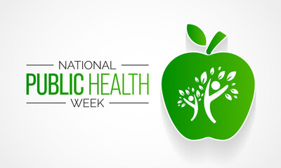 Vector illustration on the theme of National Public health week observed each year During first full week of April across United states.