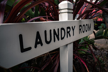 Laundry room sign