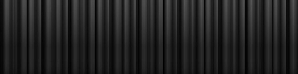 Black abstract background design. Modern vertical line pattern in monochrome colors. Premium stripe texture for banner, business backdrop. Dark vector template