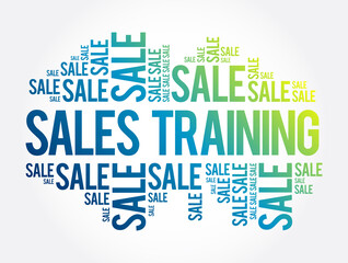 Sales Training words cloud, business concept background