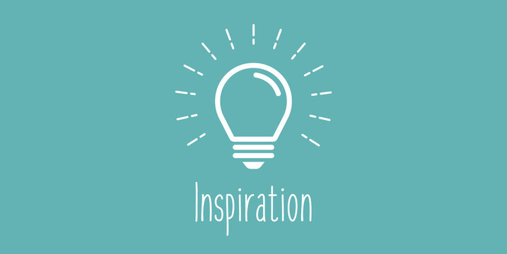 Light bulb (business inspiration) vector banner illustration