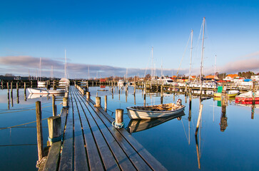 Fototapeta premium marina at sunset