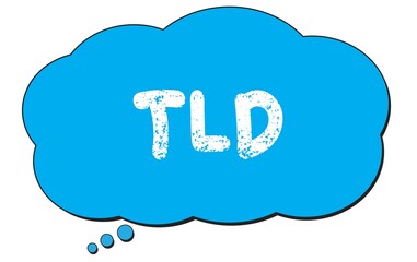 TLD text written on a blue thought bubble.