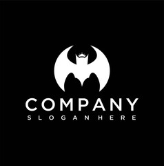 Bat logo, bat logo design vector illustration, bat logo design template vector stock illustration