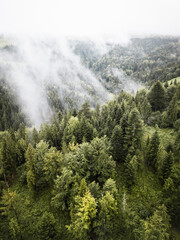 Mgła w Górach Szczawnica - z powietrza	 - 418298264