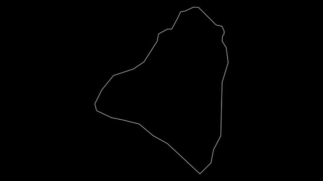 St Mark Grenada parish map outline animation