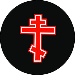 illustration of the orthodok cross symbol