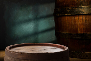 Barrels in the wine cellar, Porto, Portugal