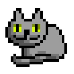 pixel cat