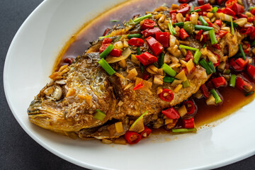 Braised Yellow Croaker in Chinese Food