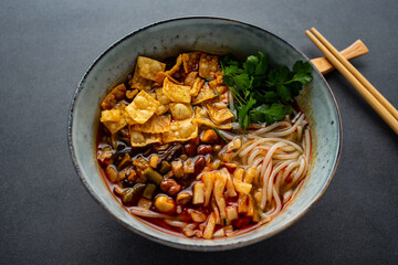 A bowl of Liuzhou snail noodles