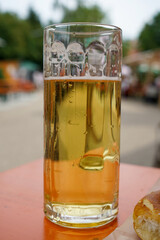 beer in Bavaria in summer