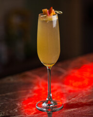 Fresh cocktail in restaurant bar