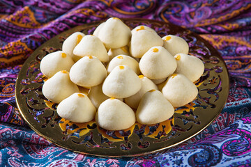 Azerbaijan traditional baked sweeties for Spring fest