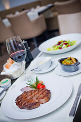 Beef steak and vegetable