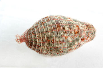 Ventricina is a spicy salami typical of the Abruzzo region in central Italy, especially in the area of Vasto