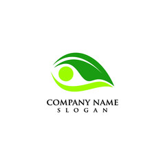 Obraz premium nature logo design vector icon template