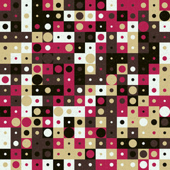Abstract Geometric Pattern generative computational art illustration