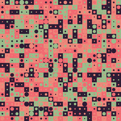 Fototapeta premium Abstract Geometric Pattern generative computational art illustration