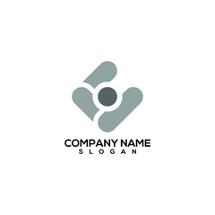 human people logo design vector icon template