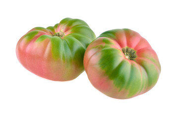 Heirloom tomato isolated on a white background
