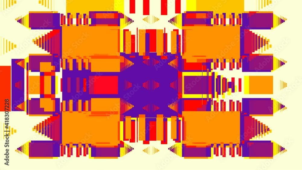 Aufkleber abstract animation. dynamic futuristic shapes for graphic design. vj loops for live visuals.