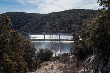 View of Las Cogotas Reservoir, Mingorria, Avila, Castilla-Leon, Spain