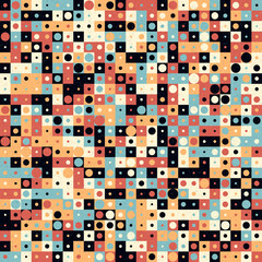 Fototapeta premium Abstract Geometric Pattern generative computational art illustration