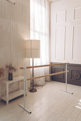 handrail for dancing, in the interior, Practicing ballet