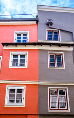 old window at a facade