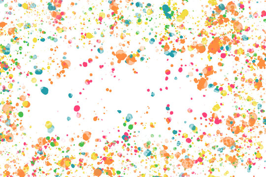 Mit bunten Farbspritzern gemalter Hintergrund 