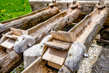 wooden watermill toy
