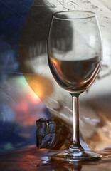 Verre de vin vide 
