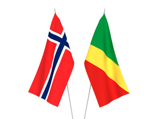 Norway and Republic of the Congo flags