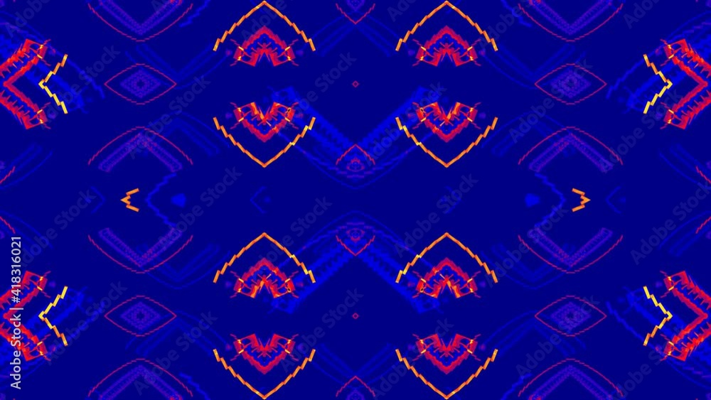 Poster abstract animation. dynamic futuristic shapes for graphic design. vj loops for live visuals.