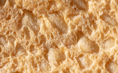 Fresh crusty bread as background.