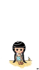 Little girl with a cat