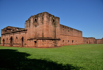 PARAGUAY ASUNCION- Jes&uacute;s de Tavaranguesi found in the Department of Itap&uacute;a, Paraguay, is a religious mission still preserved founded by Jesuit missionaries during the colonization