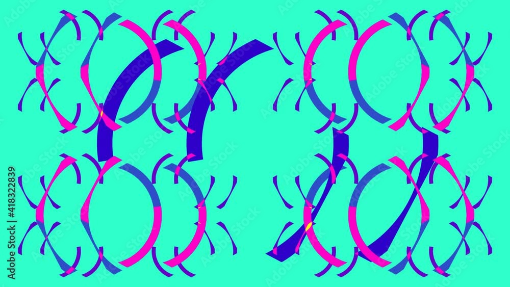 Aufkleber abstract animation. dynamic futuristic shapes for graphic design. vj loops for live visuals.