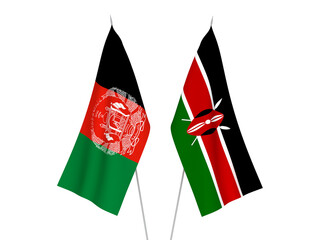 Kenya and Islamic Republic of Afghanistan flags
