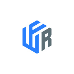 WFR logo WFR icon WFR vector WFR monogram WFR letter WFR minimalist WFR triangle WFR flat Unique modern flat abstract logo design 