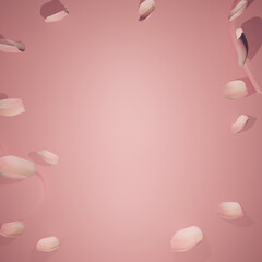 pink rose petals background. empty background