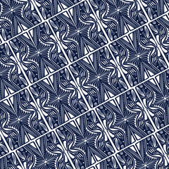 blue fashion pattern