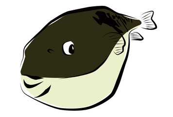 魚のフグのイラスト © ray.e